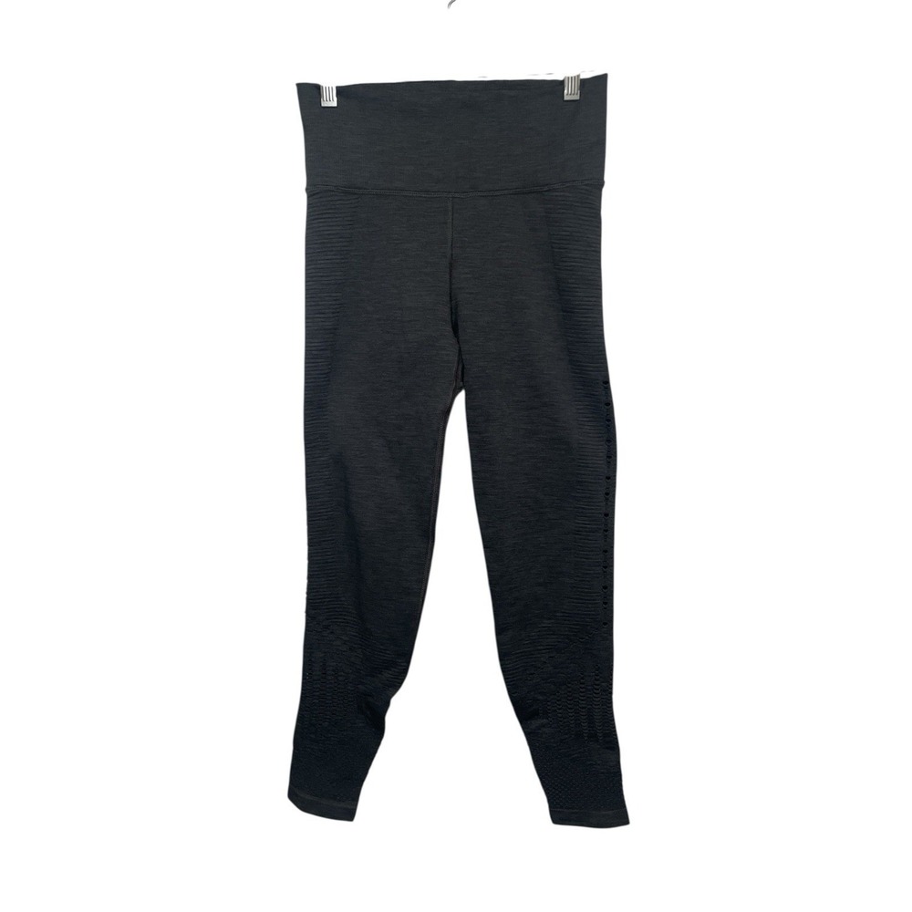 Athleta Leggings High Waisted‎ Black Textured Athletic Workout Pants Size Small